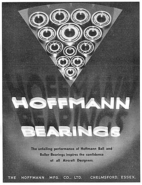 Hoffmann Bearings For Aircraft  1932                             