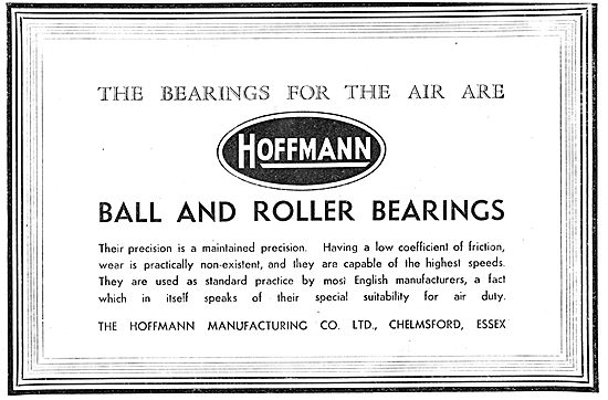 Hoffmann Ball & Roller Bearings For Aircraft Engines             