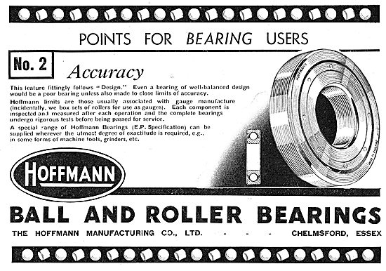 Hoffmann Bearings For Aircraft Componenets                       