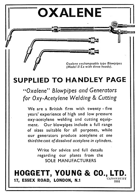 Hoggett Young Oxy-Acetylene Welding & Cutting Plants             