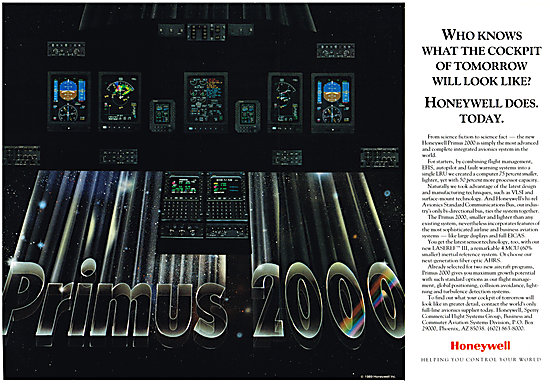 Honeywell Primus 2000 Integrated Avionics System                 