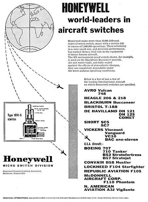 Honeywell Micro Switches                                         