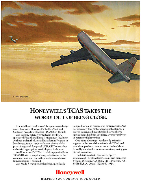 Honeywell TCAS 1989 Advert                                       
