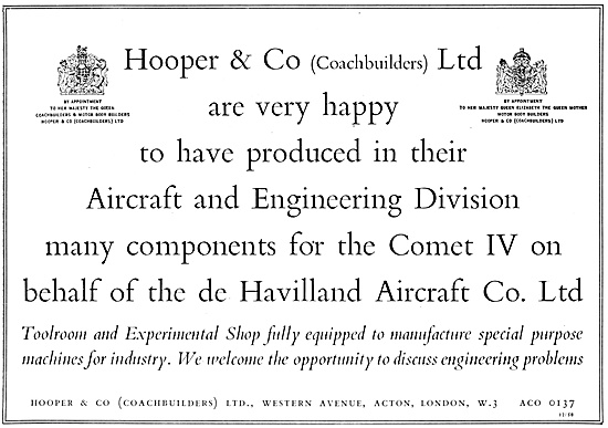 Hooper & Co - Coachbuilders. Sheet Metal Work                    