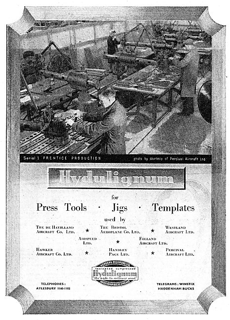 Hordern Richmond Hydulignum Press Tools, Jigs & Templates.       