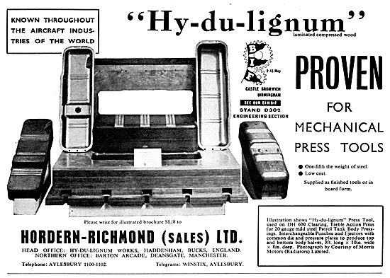 Hordern Richmond Hydulignum - Press Tools                        