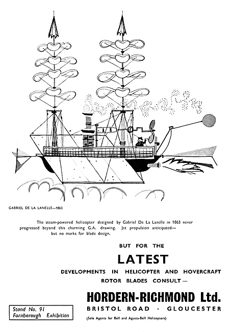 Hordern-Richmond Helicopter Rotor Blades                         