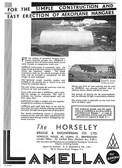 Horseley Bridge Lamella Aircraft Hangars                         