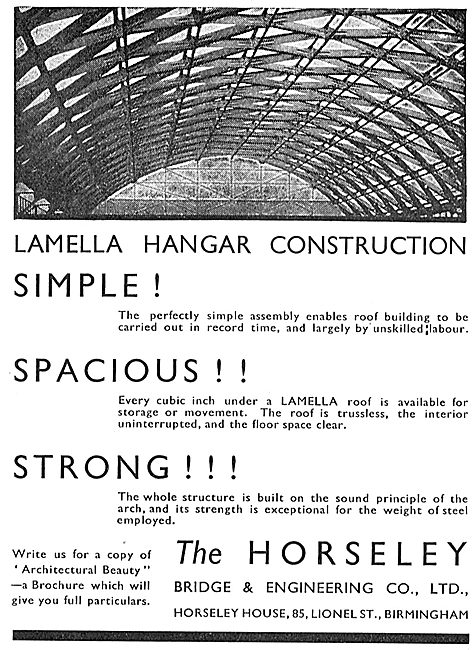 Horseley Bridge Aircraft Hangars - Lamella Hangar Construction   