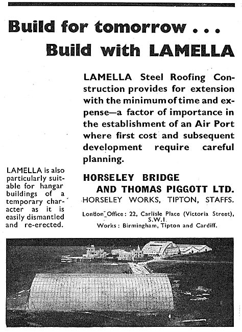 Horseley Bridge Aircraft Hangars - Lamella Roofing               