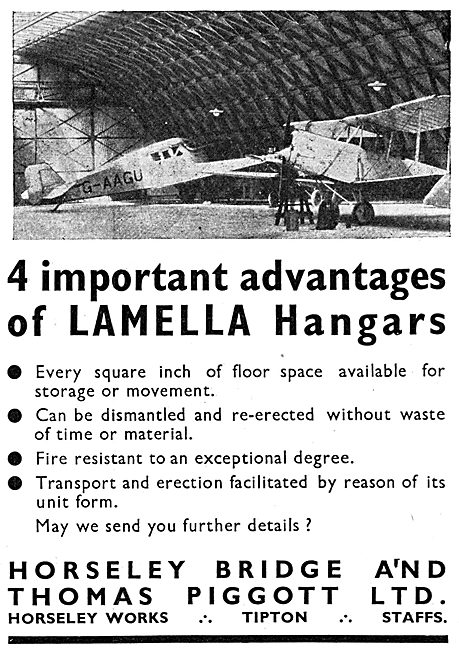 Horseley Bridge Aircraft Hangars - Lamella                       