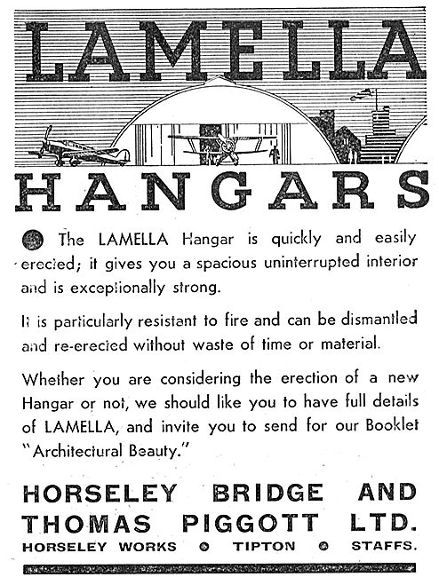 Horseley Bridge Lamella Aircraft Hangars                         