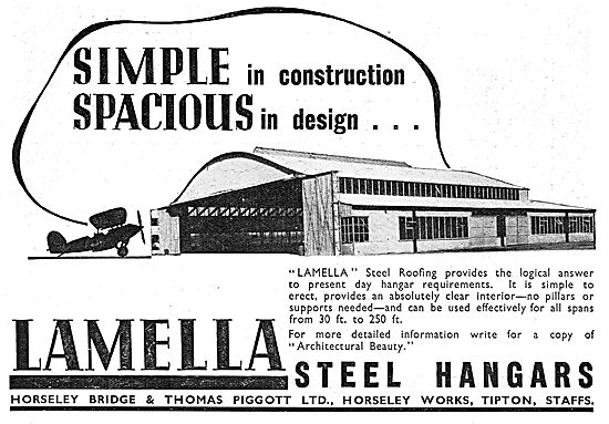 Horseley Bridge Lamella Aircraft Hangars                         