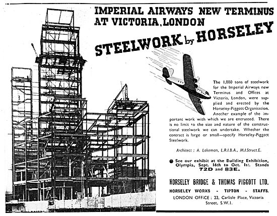 Horseley Bridge Aircraft Hangars & Structural Steelwork 1938     