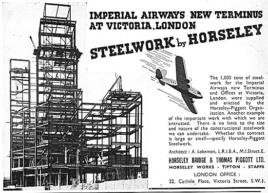 Horseley Bridge Aircraft Hangars - Structural Steelwork 1939     