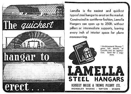 Horseley Bridge Aircraft Hangars - Lamella Construction          