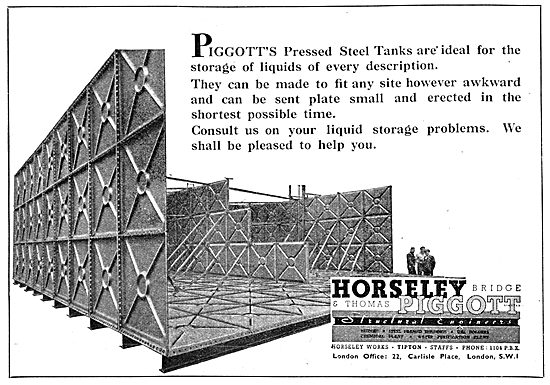 Horseley Bridge & Thomas Piggot Pressed Steel Fluid StorageTanks 