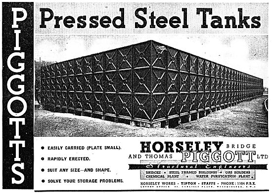 Horseley Piggott Pressed Steel Storage Tanks                     