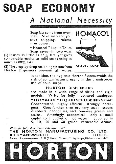 Horton Manufacturing - Homacol Liquid Soaps                      