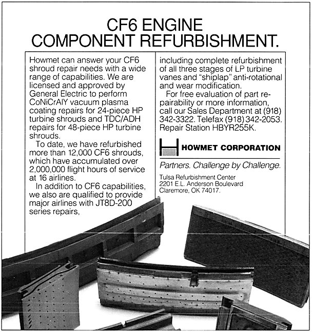 Howmet Corporation - Gas Turbine Components                      