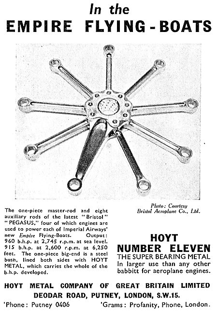 Hoyt Number 11 Metal Bearings                                    