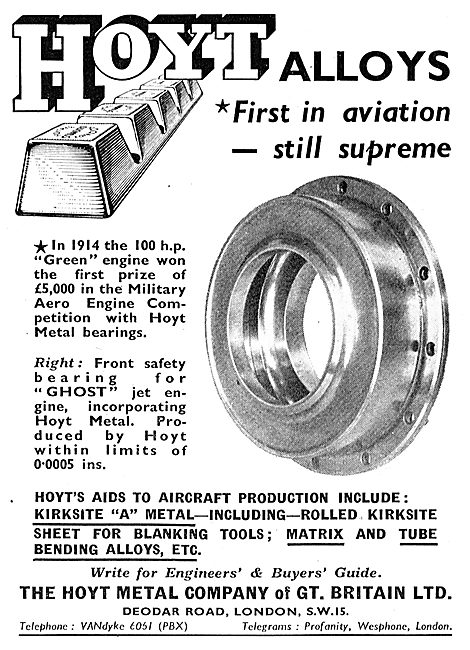 Hoyt Alloys For Aviation                                         