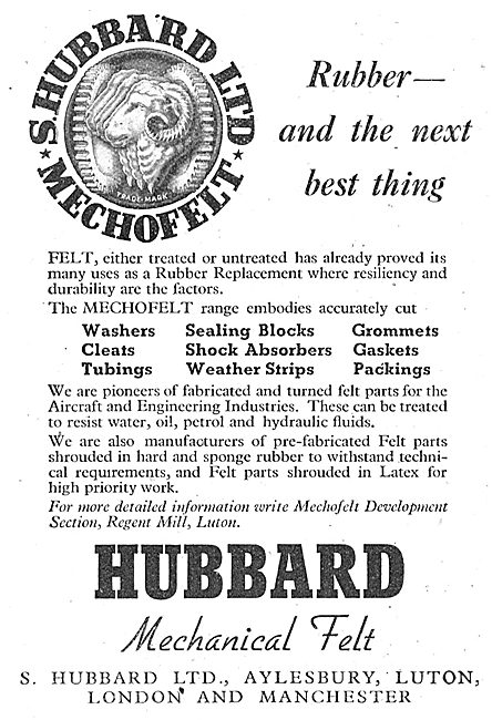 S.Hubbard - Mechanical Felt Products For The Aviation Industry   