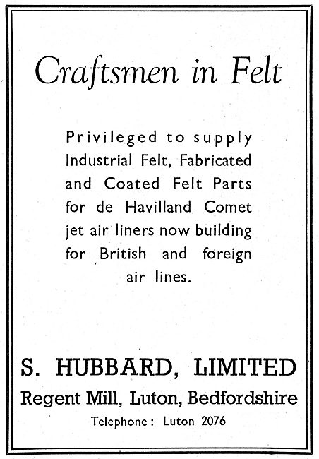 S.Hubbard - Felt Products For The Aviation Industry              