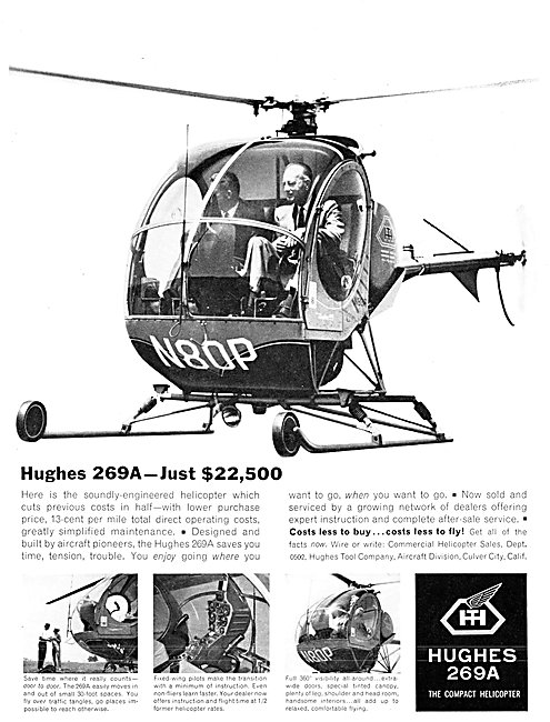 Hughes 269A Helicopter                                           