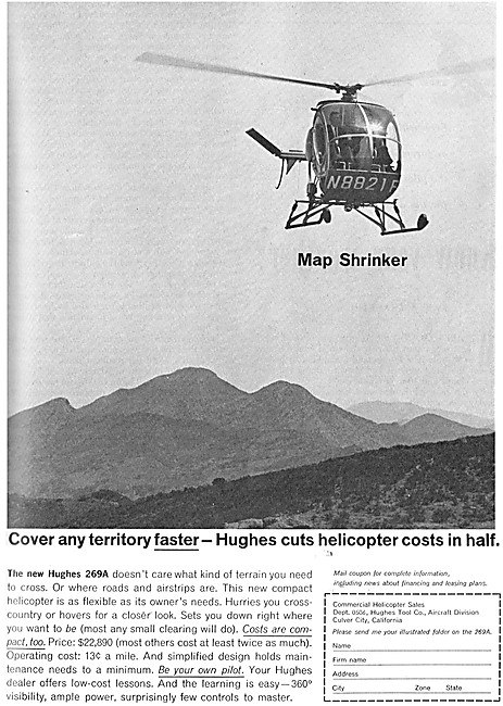 Hughes 269A  Helicopter                                          