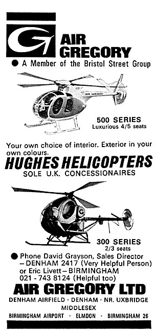 Hughes 500 Hughes 300 Air Gregory Denham                         