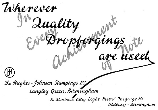 Hughes-Johnson Dropforgings For The Aircraft Industry            