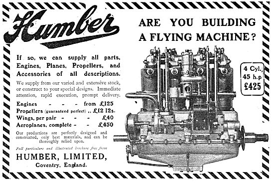 Humber Aircraft, Engines & Accessories                           