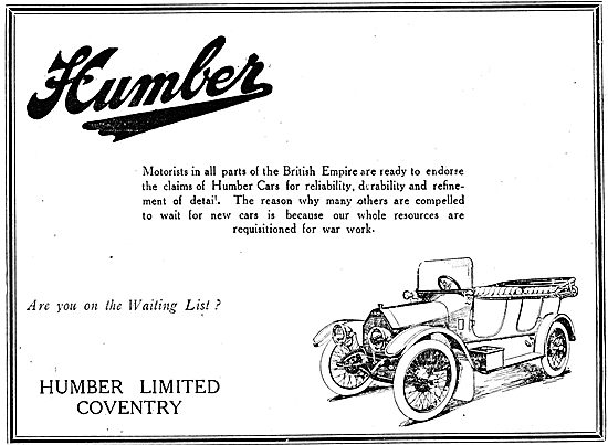 Humber Cars: Are You On The Waiting List?                        