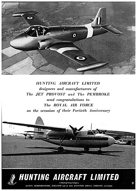 Hunting Aircraft - RAF 40th Anniversary                          