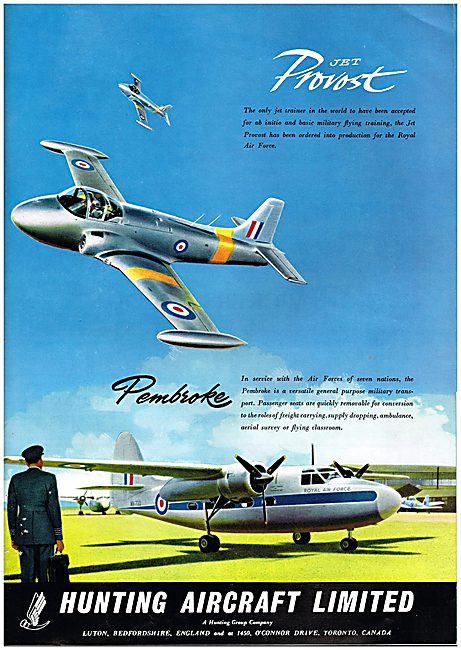 Hunting Percival Jet Provost - Hunting Percival Pembroke 1958    