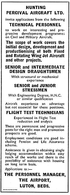 Hunting Percival Have Vacancies For Senior Draughtsmen           