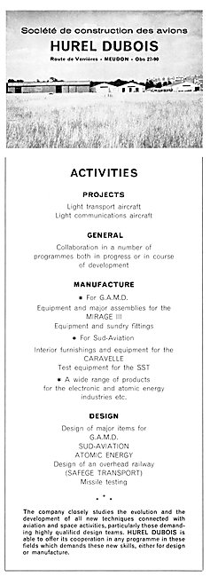 Hurel-Dubois Aircraft                                            