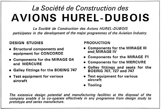 Hurel-Dubois Aircraft                                            