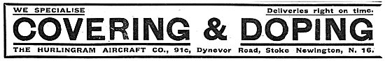 The Hurlingham Aircraft Co. Covering & Doping Service            