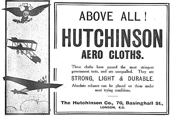 Above All! Hutchinson Aero Cloths. Strong, Light & Durable       