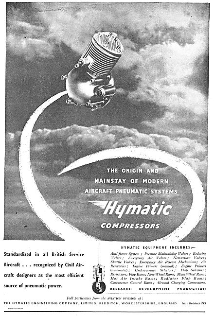 Hymatic Aircraft Pneumatic System Components                     