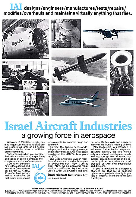 Israel Aircraft Industries.  I.A.I. Lod Airport                  