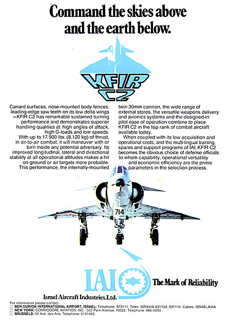 Israel Aircraft Industries. IAI Kfir C2                          