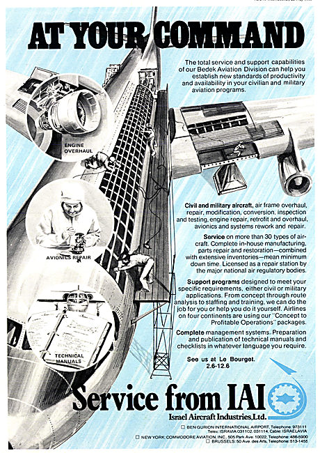 Israel Aircraft Industries Projects & Expertise 1977             