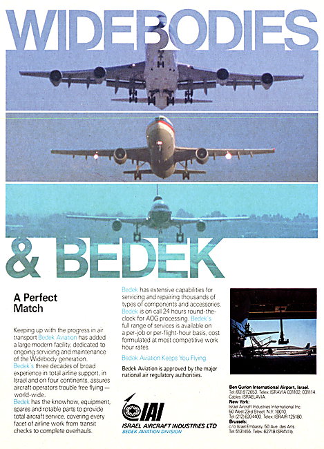 IAI - Israel Aircraft Industries. Bedek                          
