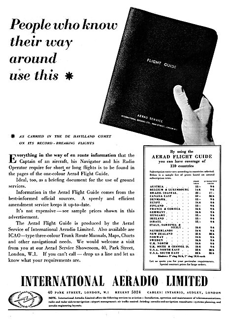 International Aeradio:  IAL Aerad Flight Guide 1950              