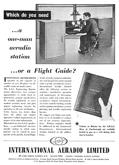 International Aeradio:  IAL Aerad Flight Guide 1950              