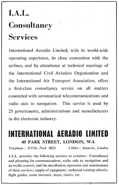 International Aeradio: IAL Consultancy Services                  