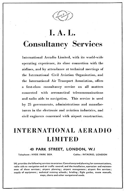 International Aeradio: IAL Aviation Consultancy Services         